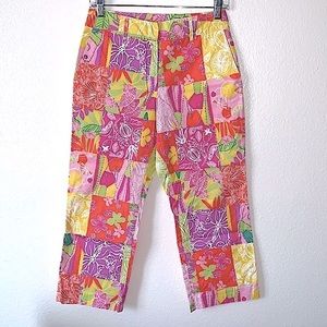 VINTAGE Lilly Pulitzer Tropical Capri Pants